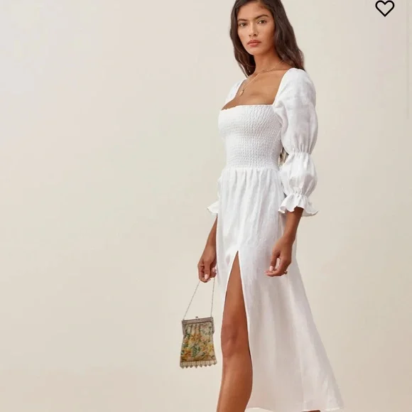 Reformation | Dresses | Reformation Hyland Linen Dress Small | Poshmark